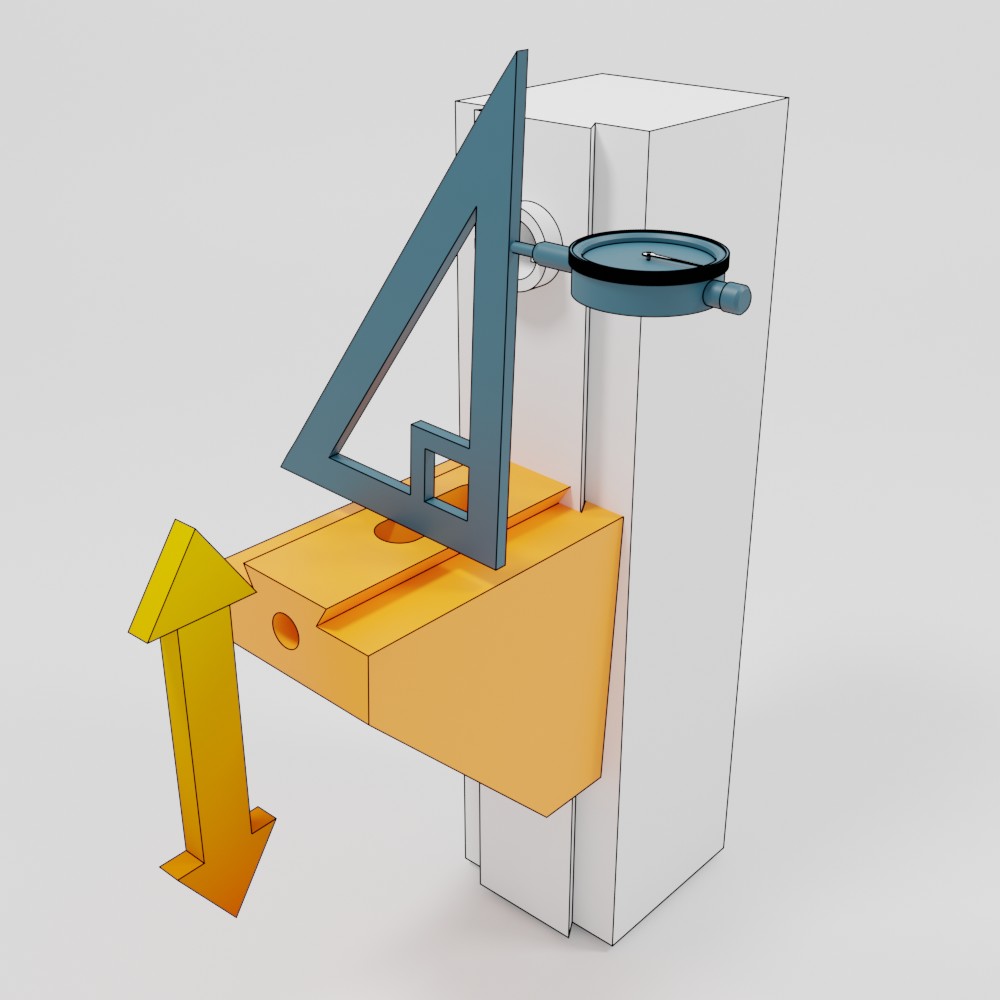 Défaut équerrage latéral glissière console Z fraiseuse WGM
