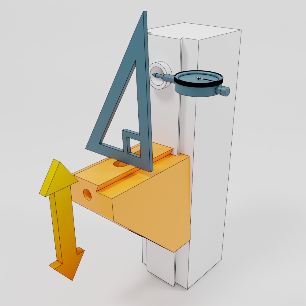 Défaut équerrage latéral glissière console Z fraiseuse WGM